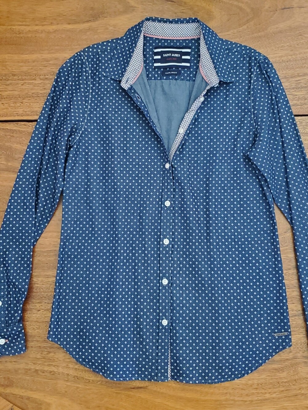 Saint James Women's Chambray Button-Down Shirt, 4